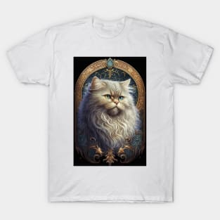 Persian Cat - Art Nouveau Style T-Shirt